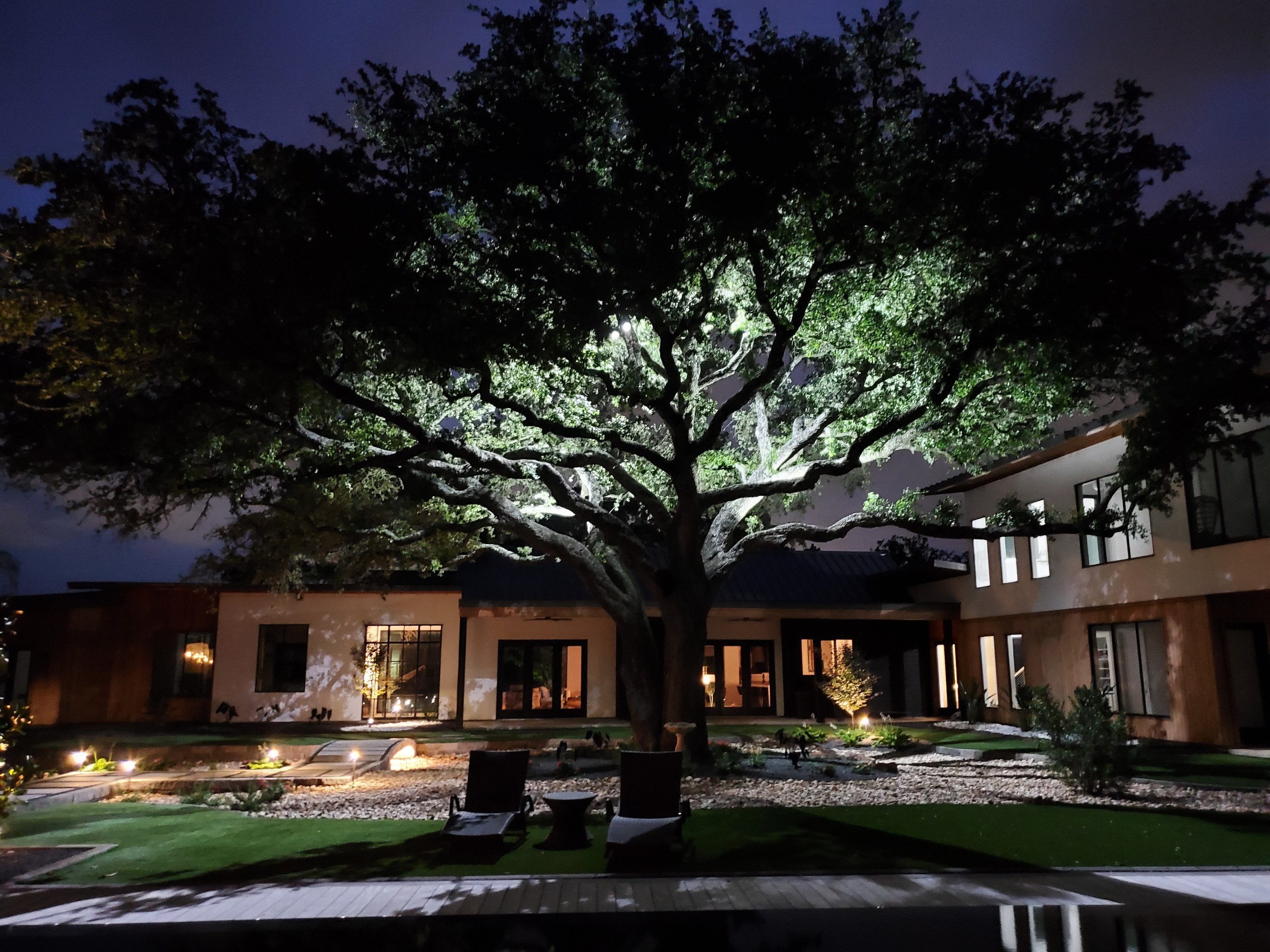 Iluminaci&oacute;n de paisaje exterior