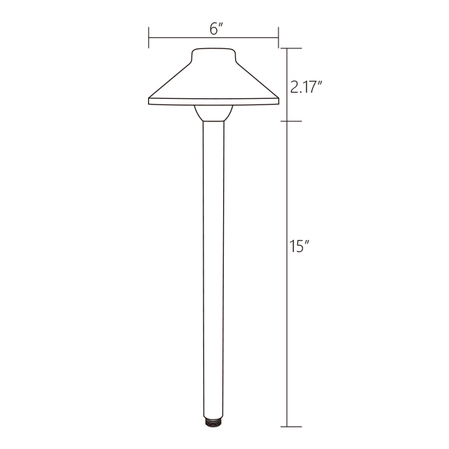 Luz LED para camino de paisaje exterior de aluminio resistente RPL-6901-ABK con bombilla G4/T3