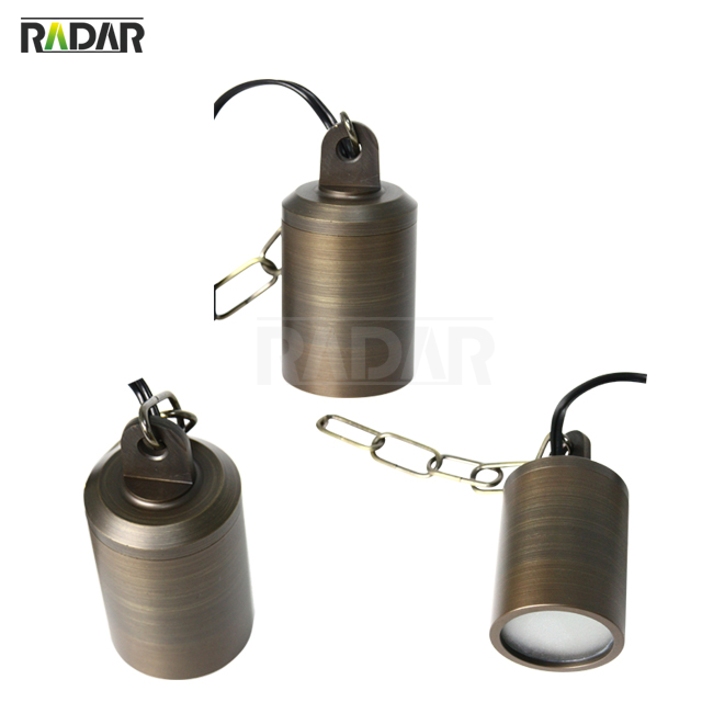 RHL-8401-BBR Luz colgante de latón fundido de bajo voltaje Luz impermeable MR16 para iluminación de paisajes