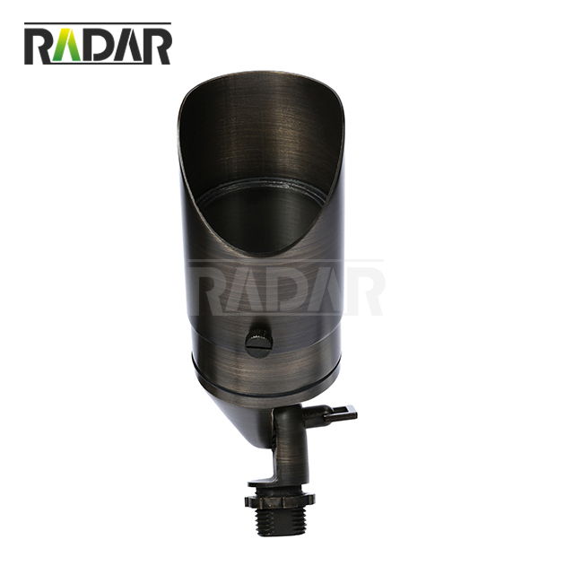 RAL-8105-BBR Luz de acento para exteriores led de latón regulable