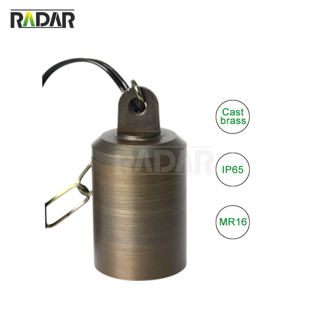 RHL-8401-BBR Luz colgante de latón fundido de bajo voltaje Luz impermeable MR16 para iluminación de paisajes